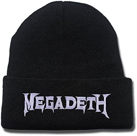 Megadeth Band Logo Beanie Fashion Unisex Embroidery Beanies Skullies Knitted Hats Skull Caps
