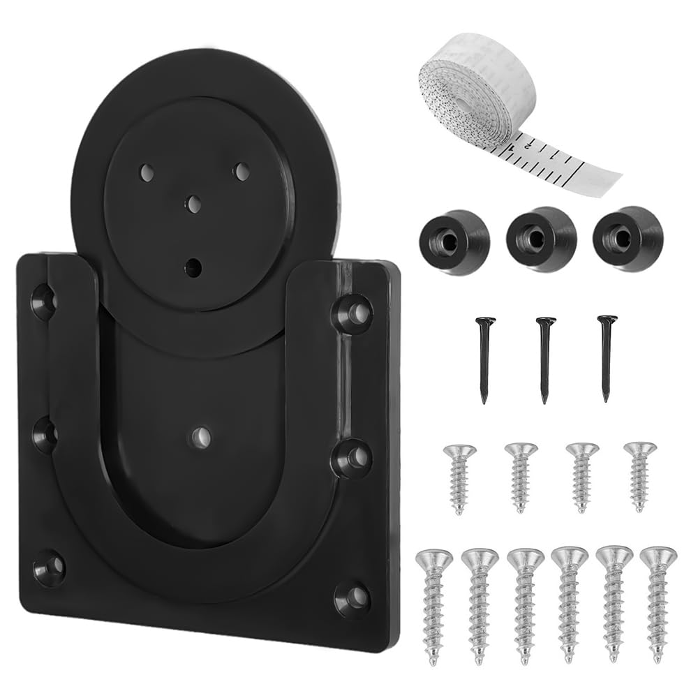 Tiardey Wall Mounted Bracket Dartboard Mounting Bracket Universal Wall Hanging Kit with Oche Tape Measure