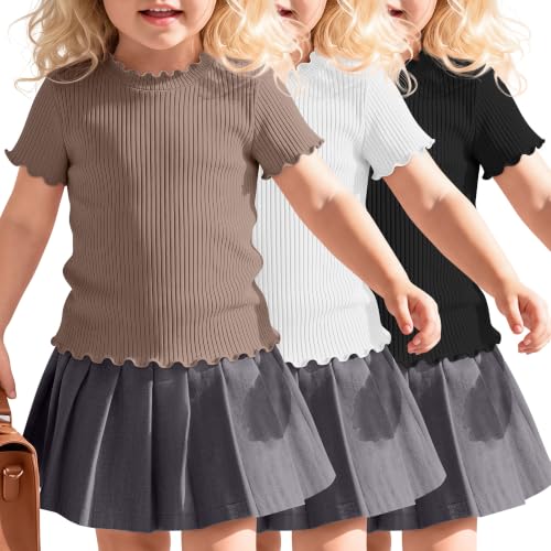 Halfchet Toddler Girls Short Sleeve Shirts