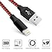 Lightning Cable,Zouxin Charger Cables 5Pack 3FT 6FT 6FT 10FT 10FT to USB Syncing Data and Nylon Braided Cord Charger for iPhone X/8/8Plus/7/7Plus/6/6Plus/6s/6sPlus/5/5s/5c/SE and more (Black&Red)
