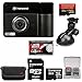 Transcend DrivePro 520 1080p HD GPS Wi-Fi Car Dashboard Video Recorder with Suction Cup + (2) 32GB Cards + Case + Kit