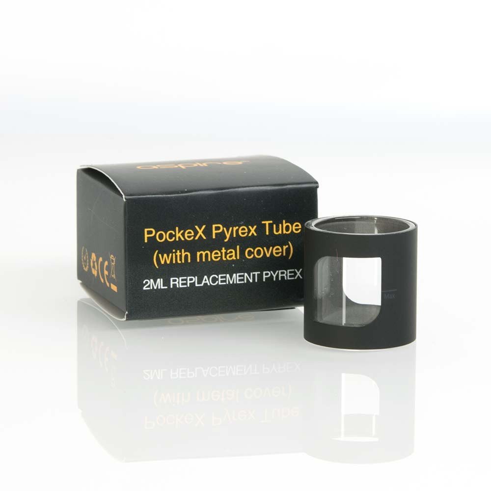 Replacement Pyrex Glass Piece for The Aspire POCKEX AIO KIT All Colours (Black)