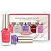 Nail Polish Set - Emosa Nail Polish Gift Set, Fast Drying, Long Lasting Makeup Set Lacquer( 4 Bright Colors with 1 Top Coat)