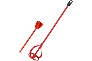 Walquicks 2pcs Paint Mixing Rods for Drill Sturdy Concrete Mixer Attachments for Efficient Mixing of Paint and Putty Easy to 