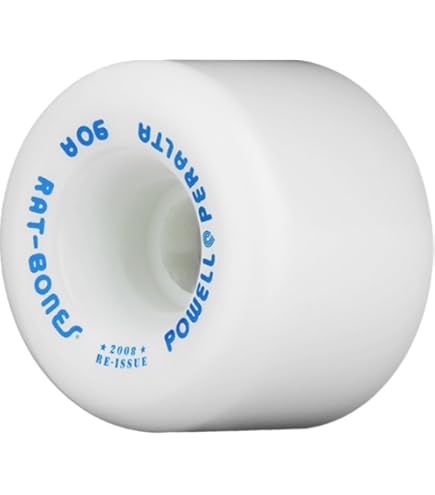 Amazon.com : Powell-Peralta Rat Bones 60mm 90A White Skateboard