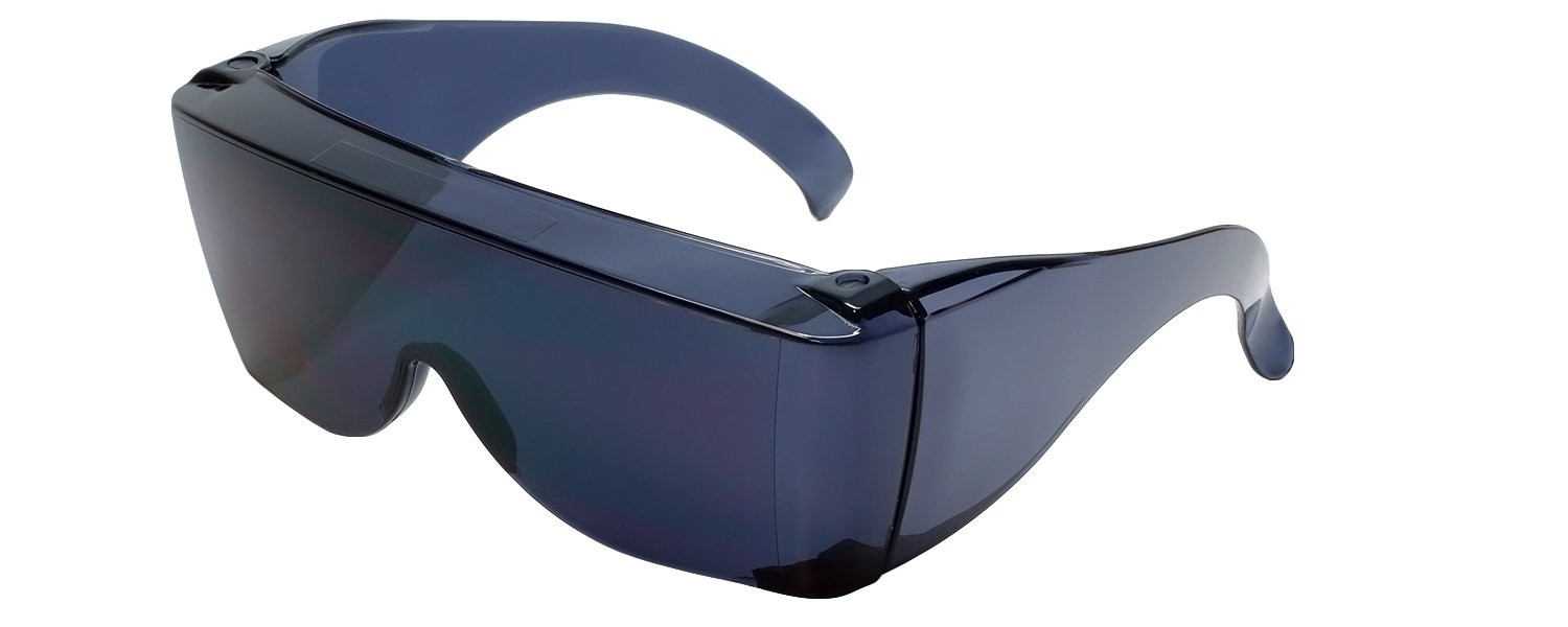Photo 1 of Calabria 3000 Fit Over Safety Glasses Fitover Prescription Eyewear Smoke Grey Men Women Wraparound Tinted Anti Scratch Glare