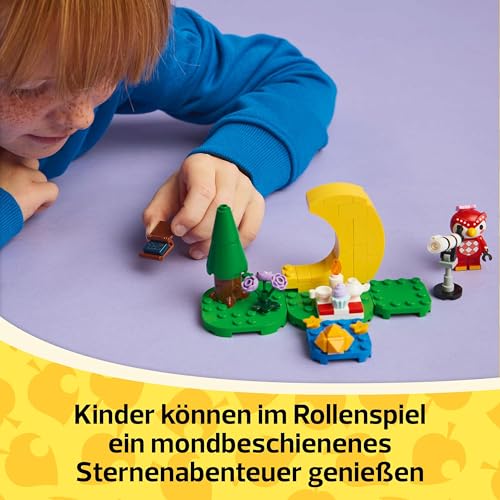 LEGO Animal Crossing Star Gazing with Eufemia, Building Set for Children, Video Game Set for Imaginative Role Play, Toy for Girls and Boys from 6 Years, Animal Toy with Figures, 77053