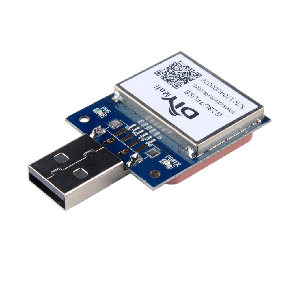 DIYmalls VK-162 G-mouse USB GPS Dongle Track Navigation Receiver Module for Raspberri Pi Linux Window Google Earth, not compatible with IOS Andriod