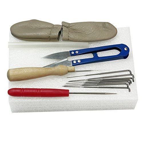 Refaxi®Needle Felting Starter Kit Wool Felt Tools Mat + Scissors + Needle Craft Kit