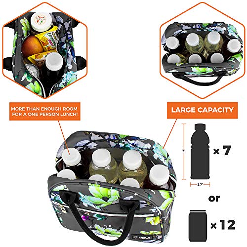 opux lunch bolsa for women insulated lunch tote for ladies girls