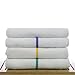 Chakir Turkish Linens Kitchen All-Purpose Bar Mop Towels, Cotton, Professional Grade for Home Kitchen or Restaurant Use - 24-Pack - White (16