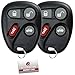 KeylessOption Keyless Entry Remote Control Car Key Fob Replacement for L2C0005T, 16263074-99 (Pack of 2)