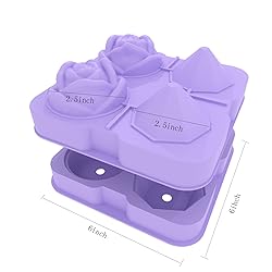 Ice Cube Tray, HANCELANT 2.5inch Ice Cube Molds, 2