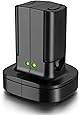 for Xbox 360 2 Pack Rechargeable Battery Pack with Dual Charging Station Dock Charger Stand Base