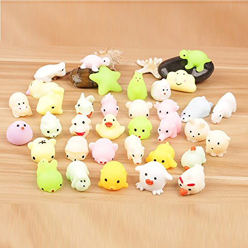 image for LiPing Cute Mochi Squishy Cat Squeeze Healing Fun Light Night Light, R