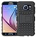 K-Xiang Samsung Galaxy S6 Case,K-Xiang (Armor Series) Heavy Duty Dual Layer Shockproof Silicone Phone Protective Case TPU Hybrid Kickstand Cover for Samsung Galaxy S6 (Black)