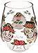 C.R. Gibson 16-Ounce Stemless Acrylic Wine Glasses, By Lolita, Set of 2, BPA Free, Measures 3.5