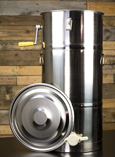 VIVO 2 Frame Stainless Steel Manual Crank Bee Honey Extractor, SS