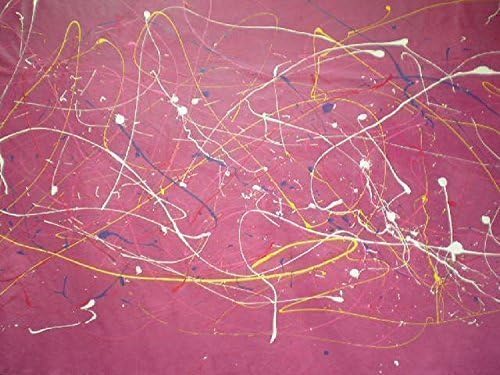 Abstract painting on unstretched canvas - 90" x 60"