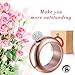 BOKIN Rose Gold 304 Stainless Steel Wine/Alcohol Wrist Flasket with Handmade Rhinestone Lid, Funnel in Gift Box For Women Girls Dance Birthday Party Club Bar, 3.5oz