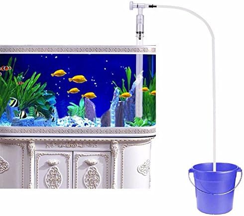 Aquarium Fish Tank Water Changer, Aquarium Gravel Vacuum Siphon Fish Tank Sand Cleaner Water Changer Filter Pump (A)