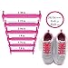LattoGe No Tie Silicone Shoelaces Lace Lock Bands for Kids, Adults Athletic Running Shoe Laces,Sneakers (1 Pair Kids Size Pink)