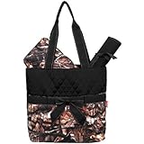 New Design Camo Quilted 3pcs Diaper Bag-black