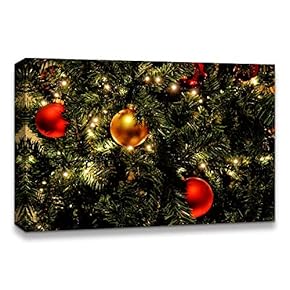 Canvas Wall Art Christmas Tree Celebration...