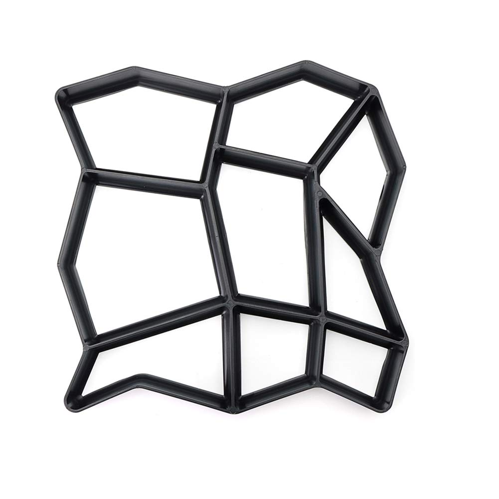 ieenay Garden DIY Plastic Path Maker Pavement Model Concrete Stepping Stone Cement Mould Brick