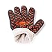 Proven Lit Grill Gloves (PAIR) - Extreme Heat Protection with Extra Grip- Heat Resistant Gloves with Extended Wrist Protection- Use for Grilling, BBQ, Fire Pit,Cooking- American Branded BBQ Gloves