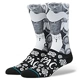 Stance Men's 2 Pac Bandana Socks Black L