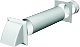 DOMUS Tumble Dryer Vent Kit 100mm 4" White Cowl Through Wall Hose Connector view 1