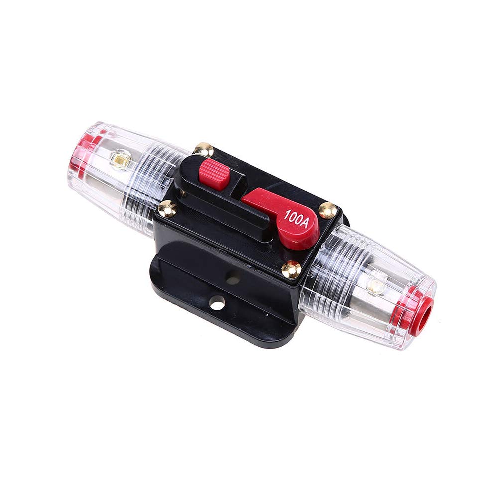 Mintice 12V 100A Car Motor Audio Solar Energy Inline Circuit Breaker Fuse Holder Protection Stereo