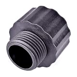 WKUP F003 Garden Hose Adapter, 3/4" GHT Male x 1" NPT Female, Rubber Washer Included on National Pipe Thread End (Pack of 2)
