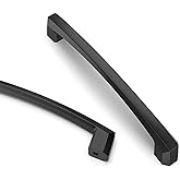 Asidrama 10 Pack 5 inch Matte Black Kitchen Cabinet Handles | Heavy-Duty Solid Zinc,Square,2 Screw Sizes,5" Hole Center(128mm), Cupboards, Drawers, Dressers, Furniture, Hardware