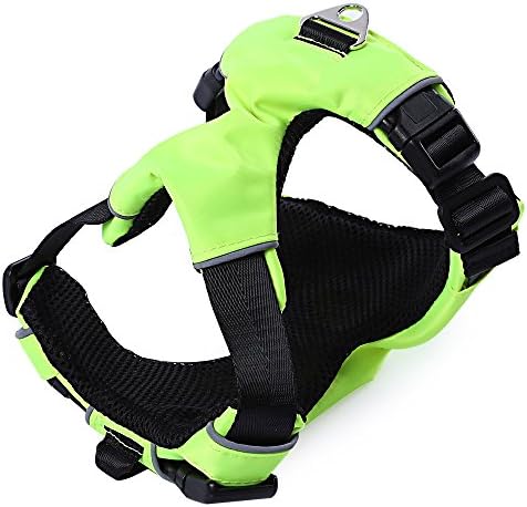 GUTT Classic Padded Comfortable Outdoor Adventure Pet Dog Harness Vest,Green,L