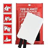 Fire Blanket Fire Suppression Blanket, Firesafe Guardian Blankets, Kitchen Fire Blanket Emergency Fire Safe Blanket for People and Car