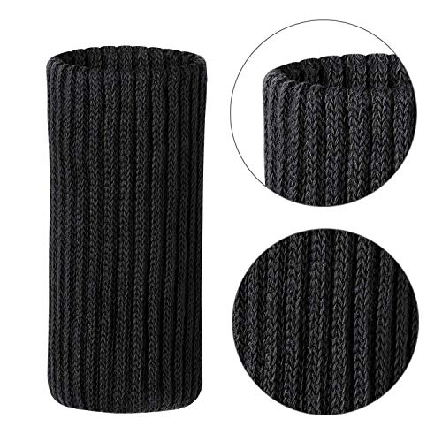 furniture pads 32 Pcs chocolate color black Protective floor kitchen chairs socks for table etc table chair legs cover