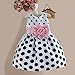 Hotone Baby Girls' Polka Dot Flower Fancy Dress - 2-3 Years - White