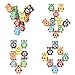 55 PCs Wooden Toys Building Blocks, Elephant and Owl Building Balancing Games, Educational Stacking Toys, Stocking Stuffers Gift for Boys & Girls