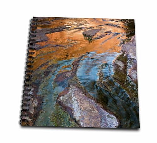 3dRose Colorful Reflections Stream, Hunter Canyon, Near Moab, Utah Drawing Book…