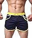 Ouber Men's Fitted Stretch Elastic Workout Gym Lifting Shorts