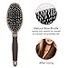 VAMIX Boar Bristle Paddle Hair Brush for Men & Women, Designed for Wet, Dry, Thick, Thin, Curly & Straight Hair Comb (Golden)
