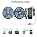 WenTop Waterproof LED Strip Lights, WiFi Wireless Smart Phone Controlled UL RGB LED Light Strip Kit 32.8ft(10M) 300leds LED Strip,Works with Android and iOS System,IFTTT,Google Assistant and Alexa