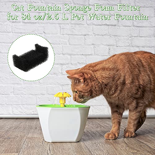 Outus 16 Pieces Sponge Filter for Cat Water Fountain Replacement Pet Fountain Foam Filter Cat