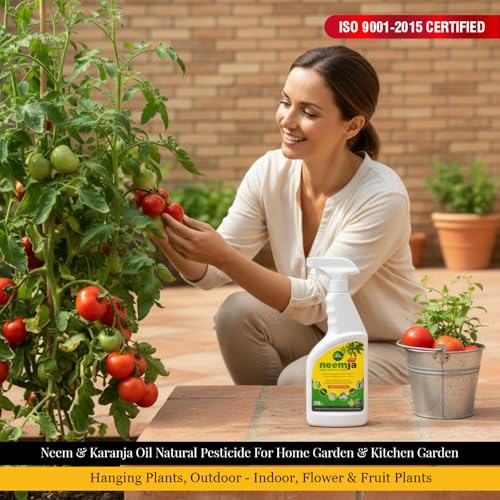 Parle Ropvatika 250ml Neem Oil Spray for Plants | Ready to Use House Plant Bug Killer | Organic Pest Control for Aphids, Mealybugs, Whiteflies & Fungal Infections | Natural Indoor & Outdoor Plant Care