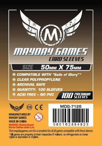 Custom Card Sleeves 50mm X 75mm Mayday Games