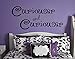 Curiouser and Curiouser Alice in Wonderland Inspired Cheshire Cat Quote Vinyl Wall Decal [Black] by GMDdecals Size 24