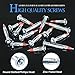 Glarks 60Pcs Heavy Duty 1/8 inch 35/46/59mm Zinc Plated Steel Molly Bolt Drive Hollow Drive Wall Anchor Screws Assortment Kit
