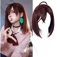 Amazon.com: Momo Ayase Cosplay Wig Short Anime Dark Brown